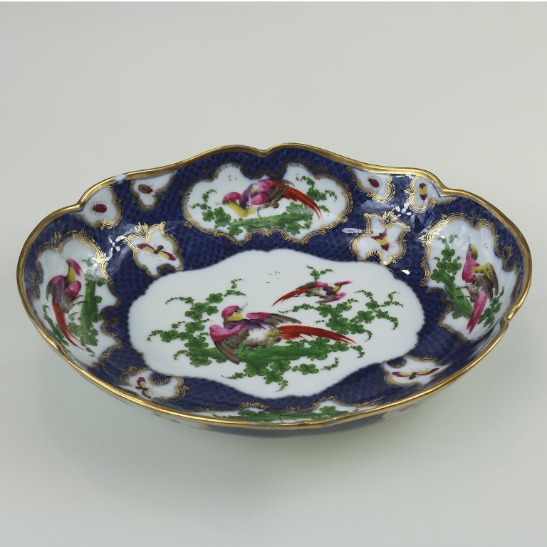 A fine antique porcelain hand-painted Edmé Samson Worcester style Bowl C.1890 - Image 2
