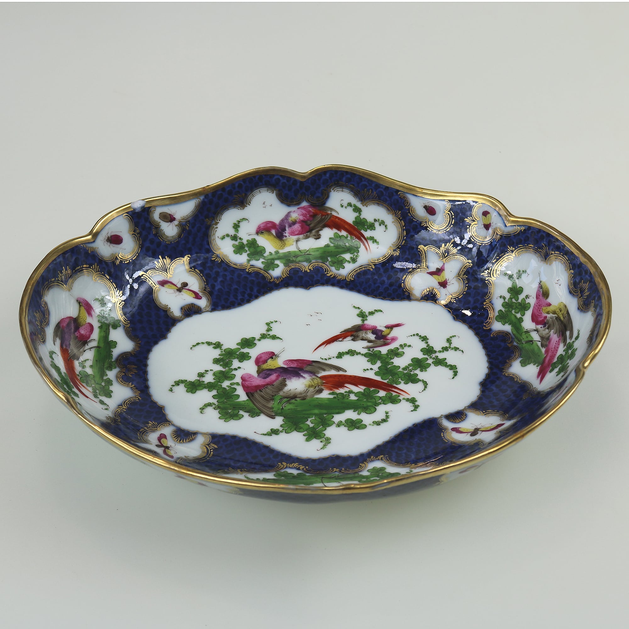 A fine antique porcelain hand-painted Edmé Samson Worcester style Bowl C.1890