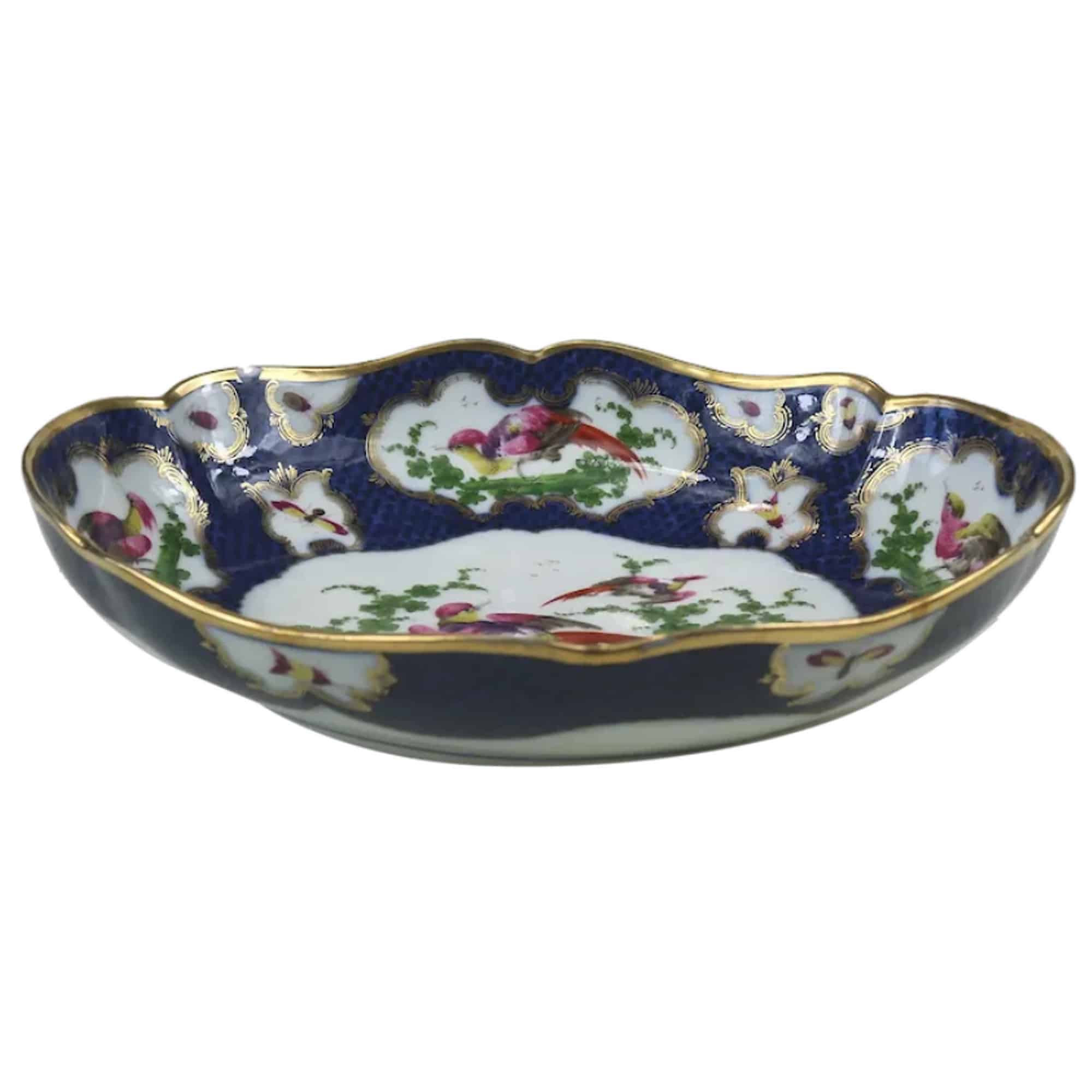 A fine antique porcelain hand-painted Edmé Samson Worcester style Bowl C.1890