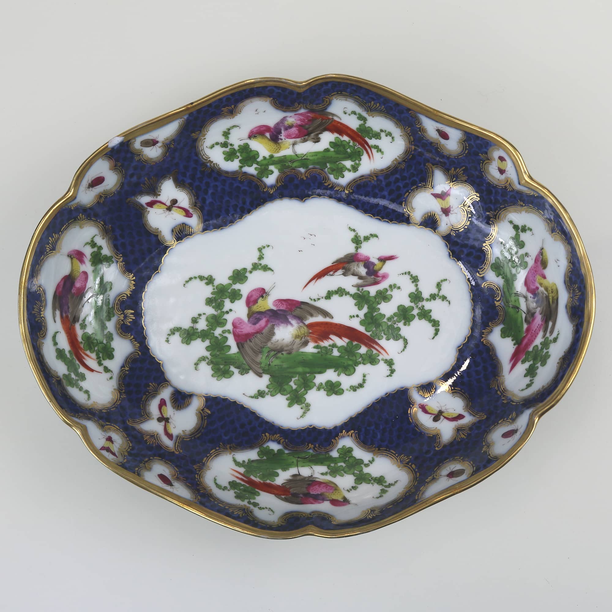 A fine antique porcelain hand-painted Edmé Samson Worcester style Bowl C.1890