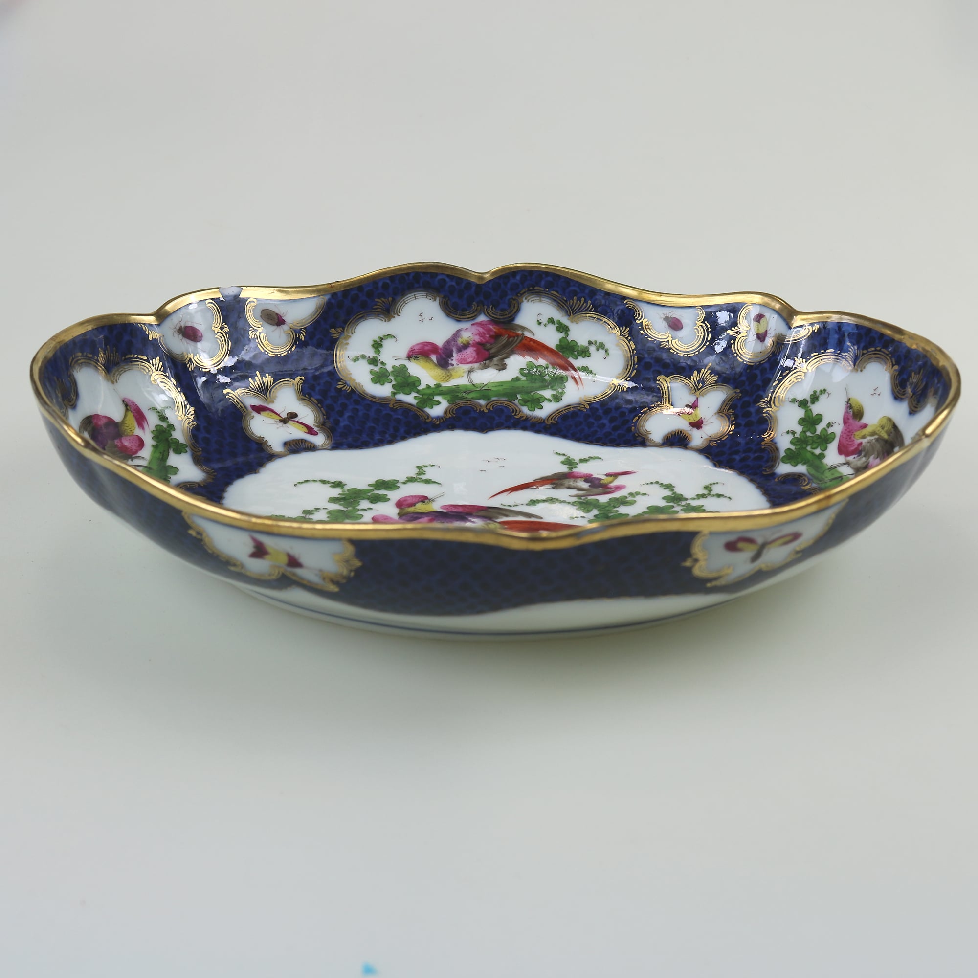 A fine antique porcelain hand-painted Edmé Samson Worcester style Bowl C.1890