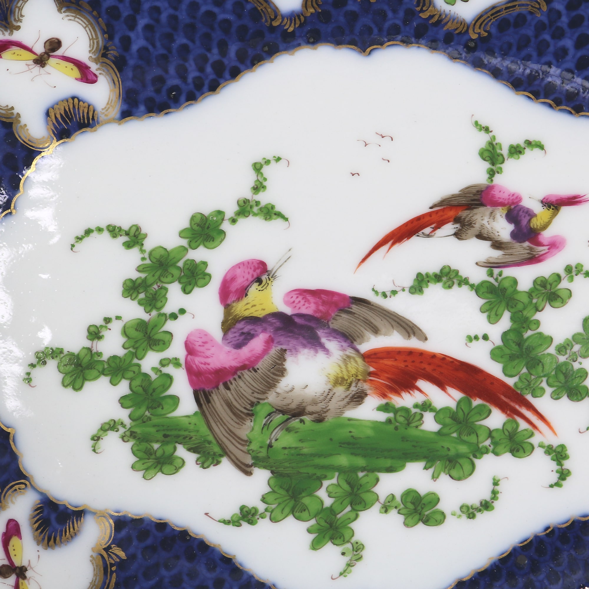 A fine antique porcelain hand-painted Edmé Samson Worcester style Bowl C.1890