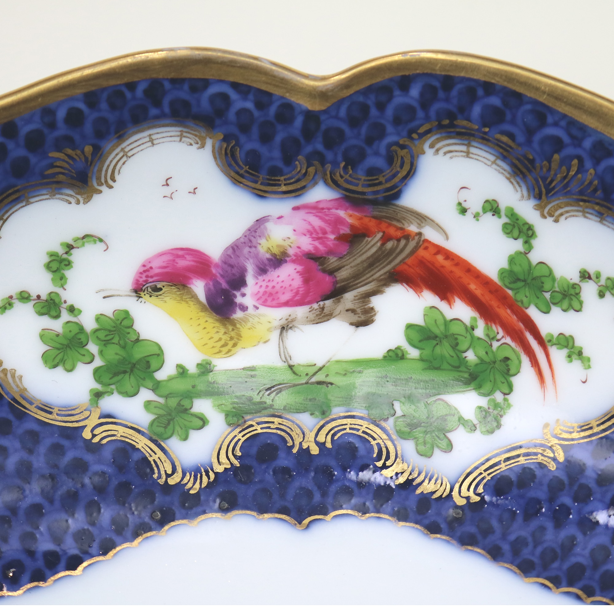 A fine antique porcelain hand-painted Edmé Samson Worcester style Bowl C.1890