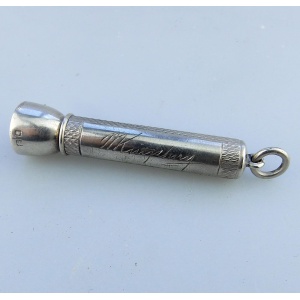 An antique English solid silver Sampson Mordan & Goldsmiths Cigar Piercer C.1933