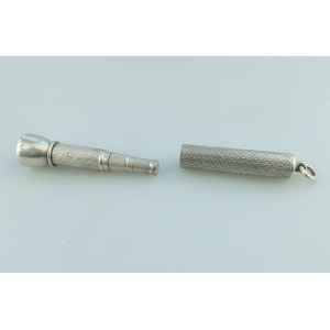 An antique English solid silver Sampson Mordan & Goldsmiths Cigar Piercer C.1933