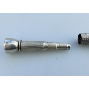 An antique English solid silver Sampson Mordan & Goldsmiths Cigar Piercer C.1933