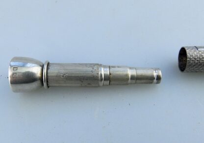 An antique English solid silver Sampson Mordan & Goldsmiths Cigar Piercer C.1933 - Image 5