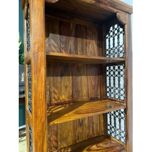 Sheesham Wooden Free Standing Open Bookcase