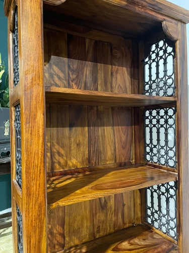 Sheesham Wooden Free Standing Open Bookcase