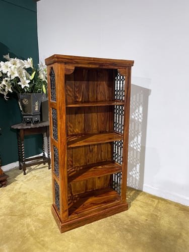 Sheesham Wooden Free Standing Open Bookcase