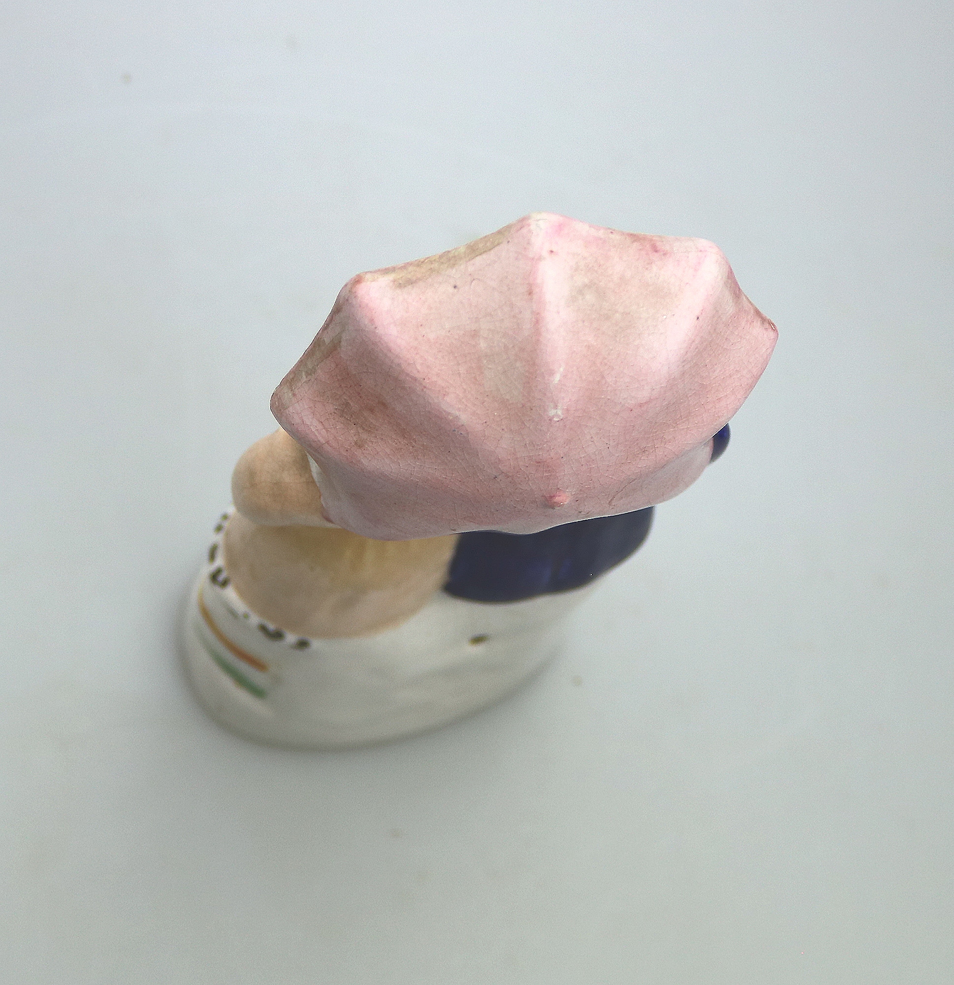 A very charming antique Staffordshire pottery Parasol Couple Figurine C.1850