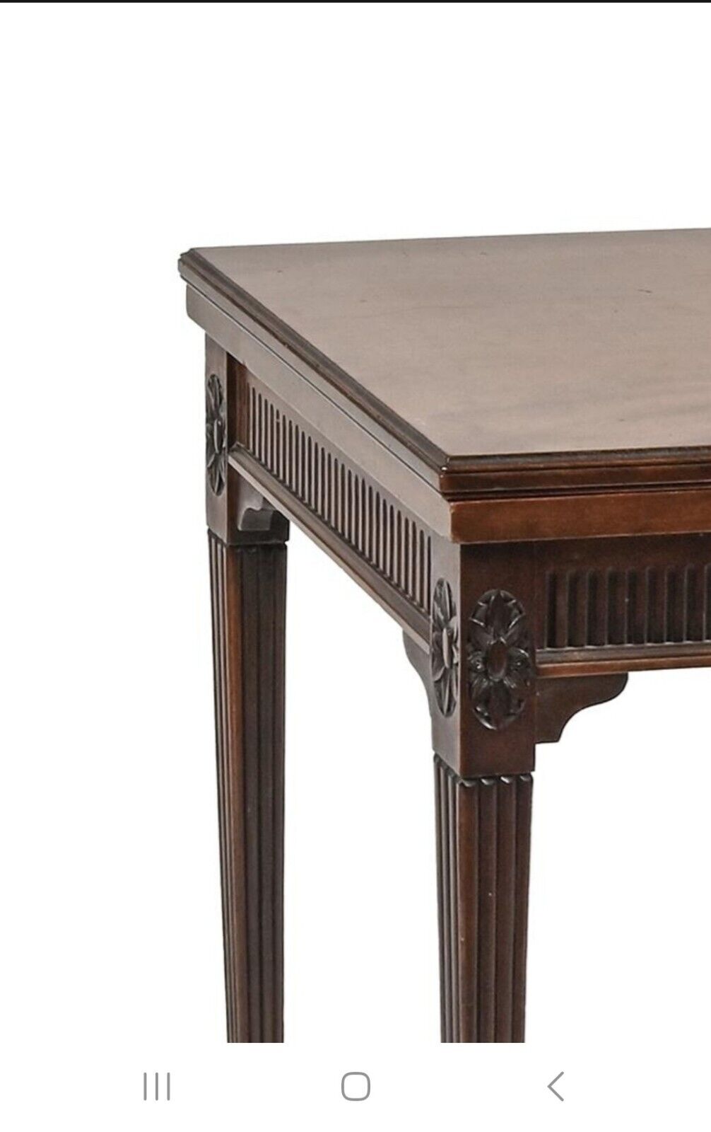 Superb Victorian Sheraton Revival Mahogany Card Table