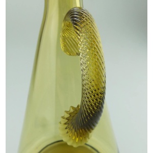 A good antique citrine glass Liquor Decanter probably Venetian Murano C.1920+