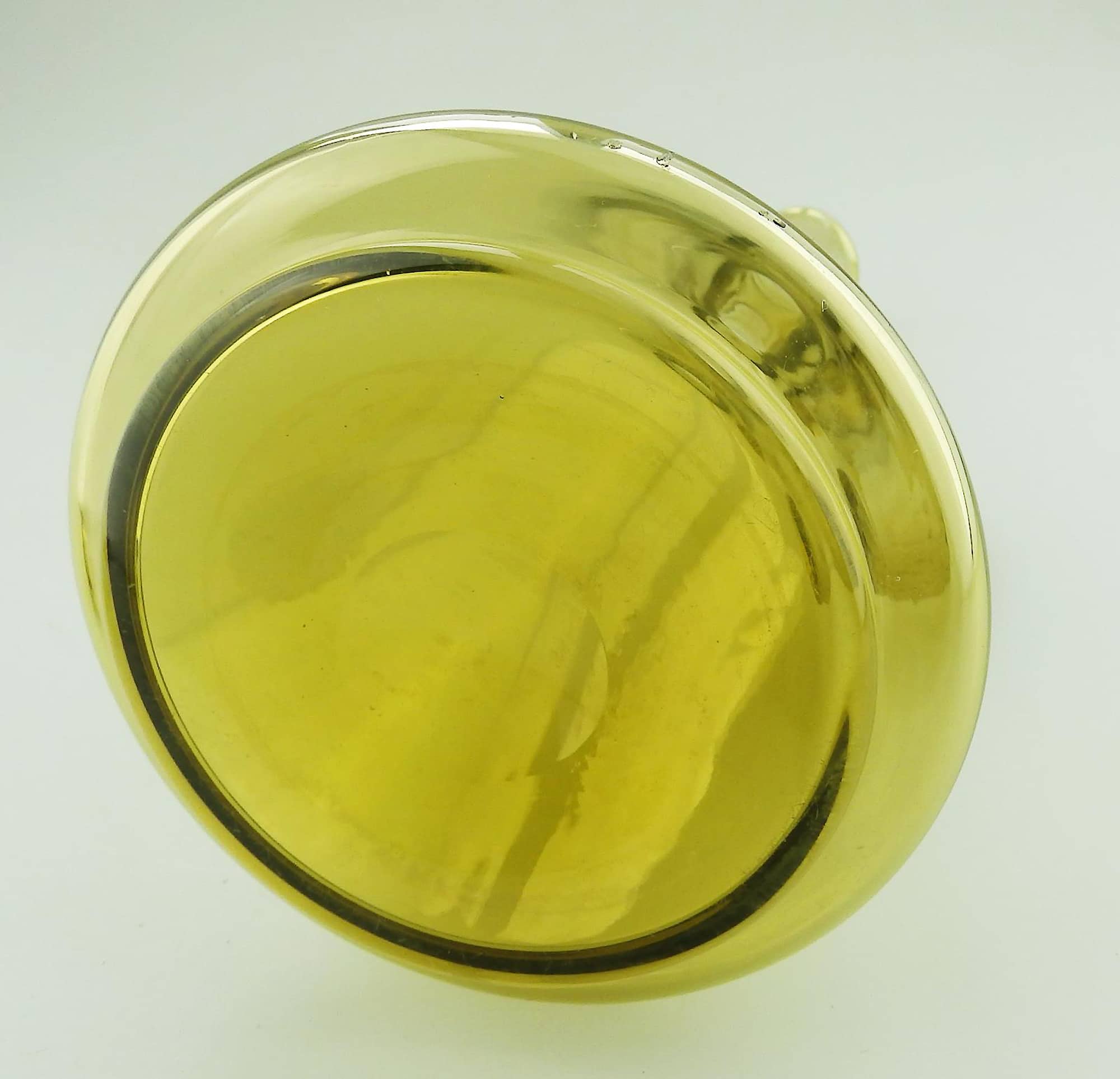 A good antique citrine glass Liquor Decanter probably Venetian Murano C.1920+