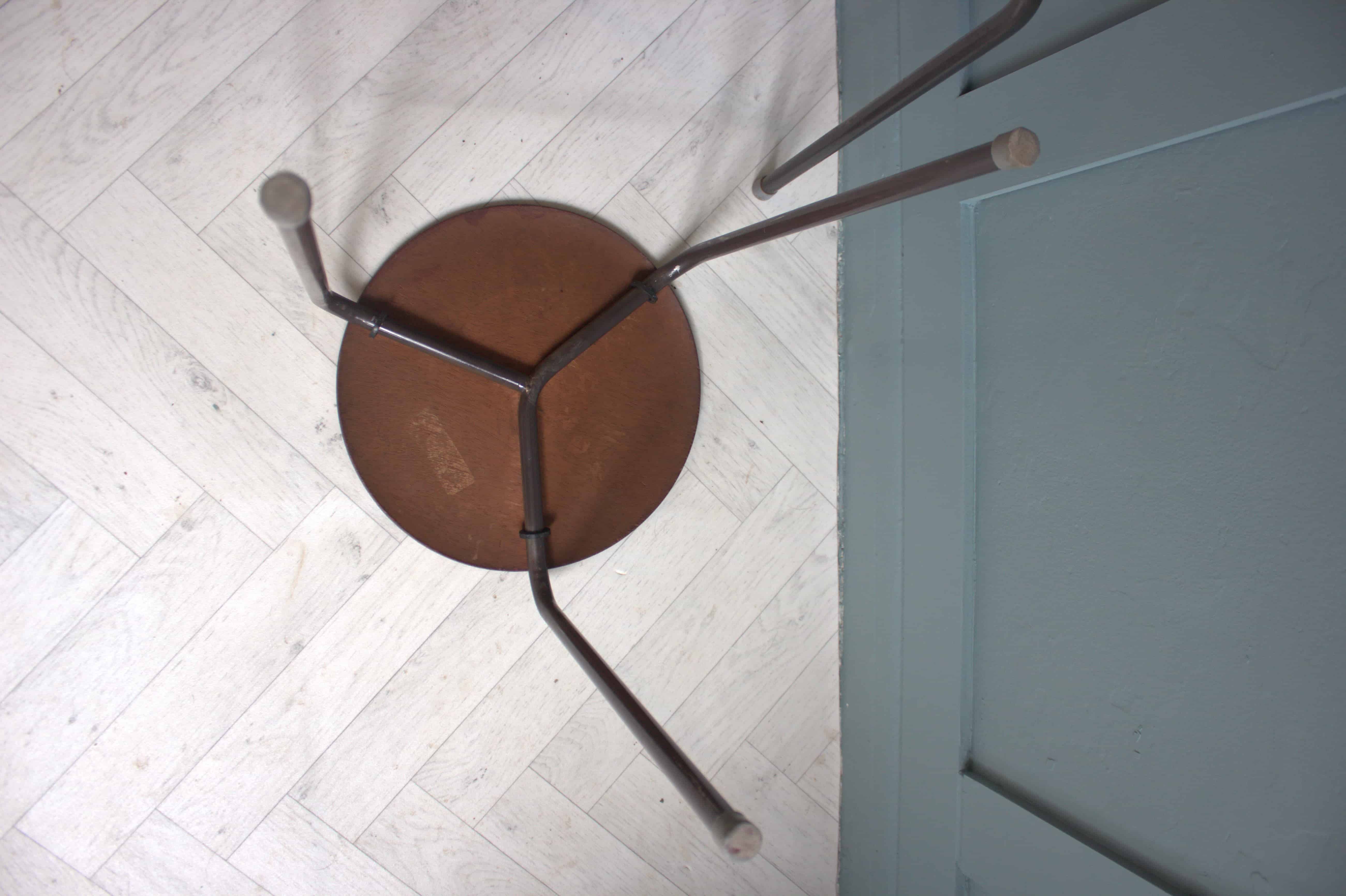 Mid-Century Arne Jacobsen Fritz Hansen Teak Stacking Stools x 2