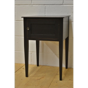 vintage bedside cabinet cupboard side table wash stand solid wood black DELIVERY