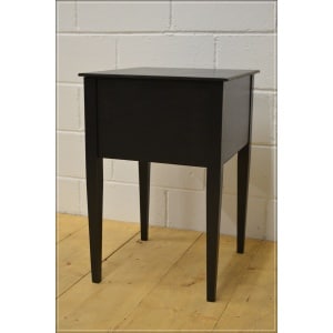 vintage bedside cabinet cupboard side table wash stand solid wood black DELIVERY