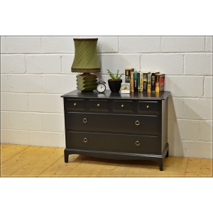 vintage chest of drawers Stag Minstrel pitch black DELIVERY