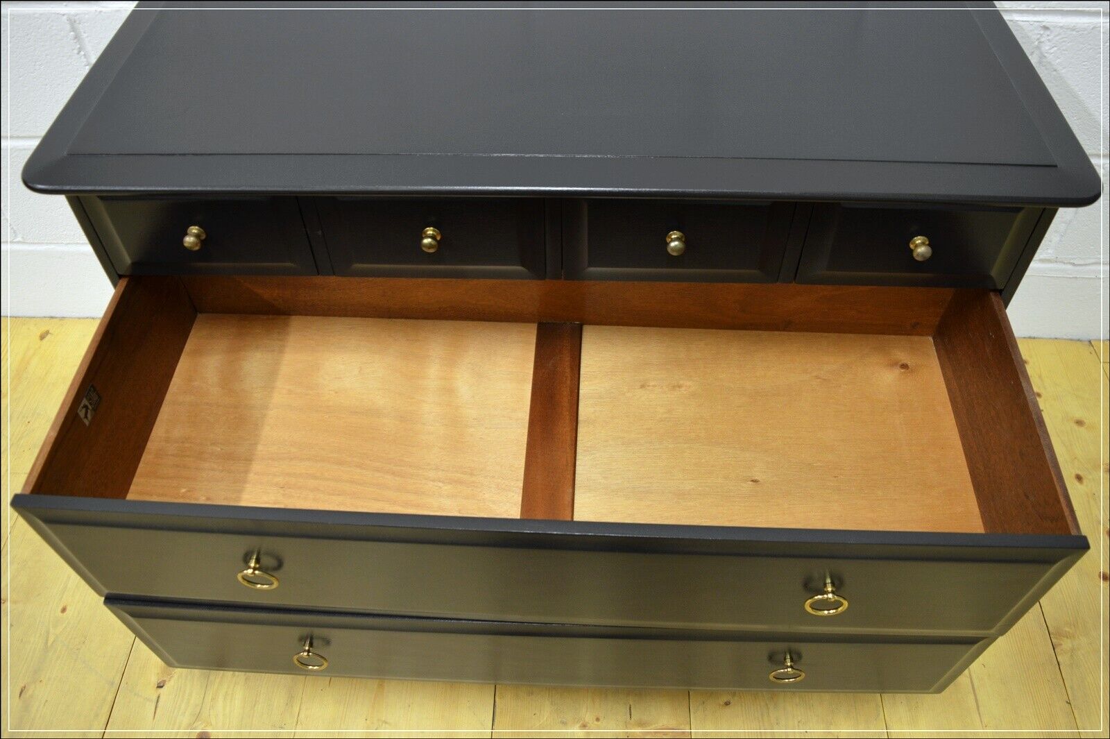 vintage chest of drawers Stag Minstrel pitch black DELIVERY