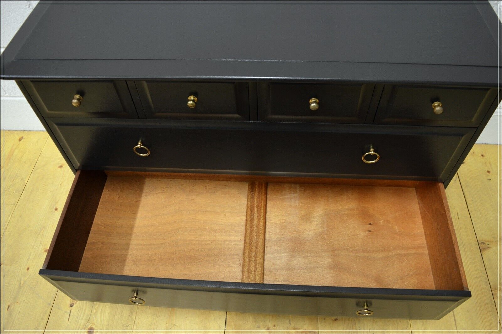 vintage chest of drawers Stag Minstrel pitch black DELIVERY
