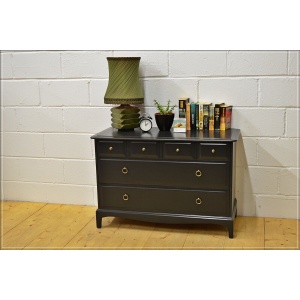 vintage chest of drawers Stag Minstrel pitch black DELIVERY