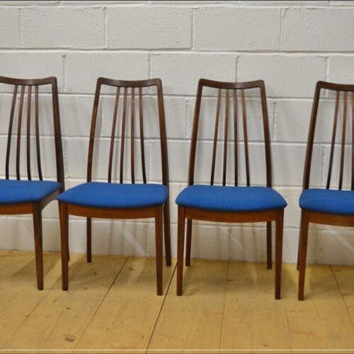 vintage dining chairs G Plan X 4 teak danish design mid century UK DELIVERY