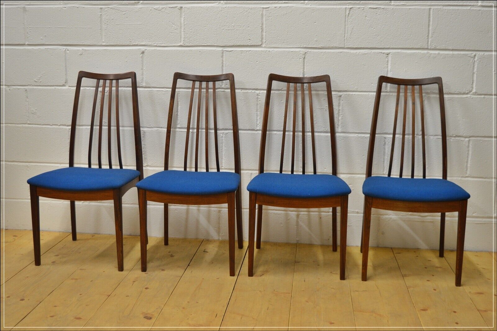 vintage dining chairs G Plan X 4 teak danish design mid century UK DELIVERY