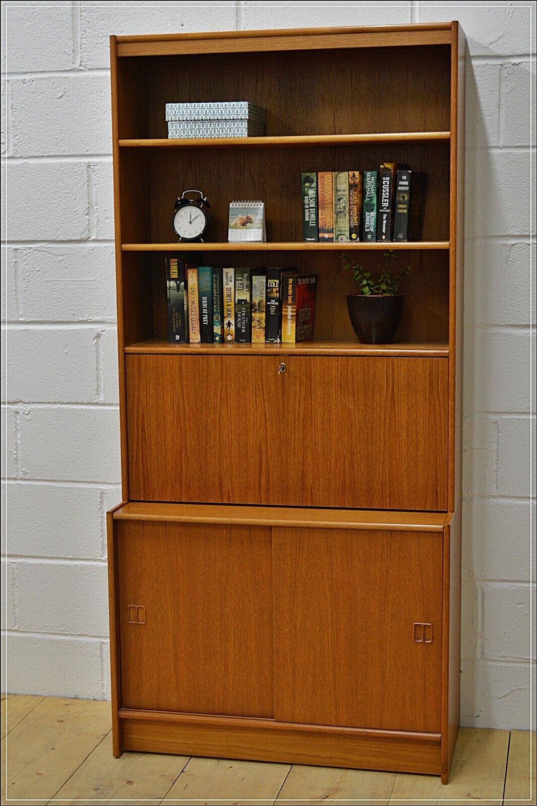Vintage Sideboard Teak Highboard Mid Century Made In Denmark DELIVERY
