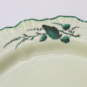 A rare antique Georgian Wedgwood Creamware pottery Plate by Guy Green C.1770
