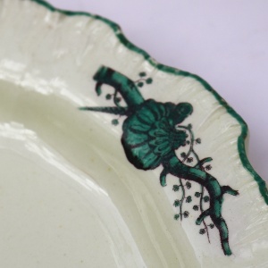 A rare antique Georgian Wedgwood Creamware pottery Plate by Guy Green C.1770