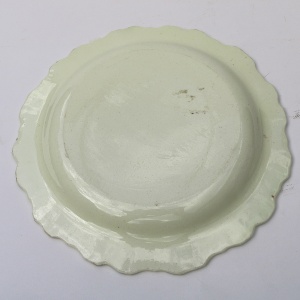 A rare antique Georgian Wedgwood Creamware pottery Plate by Guy Green C.1770
