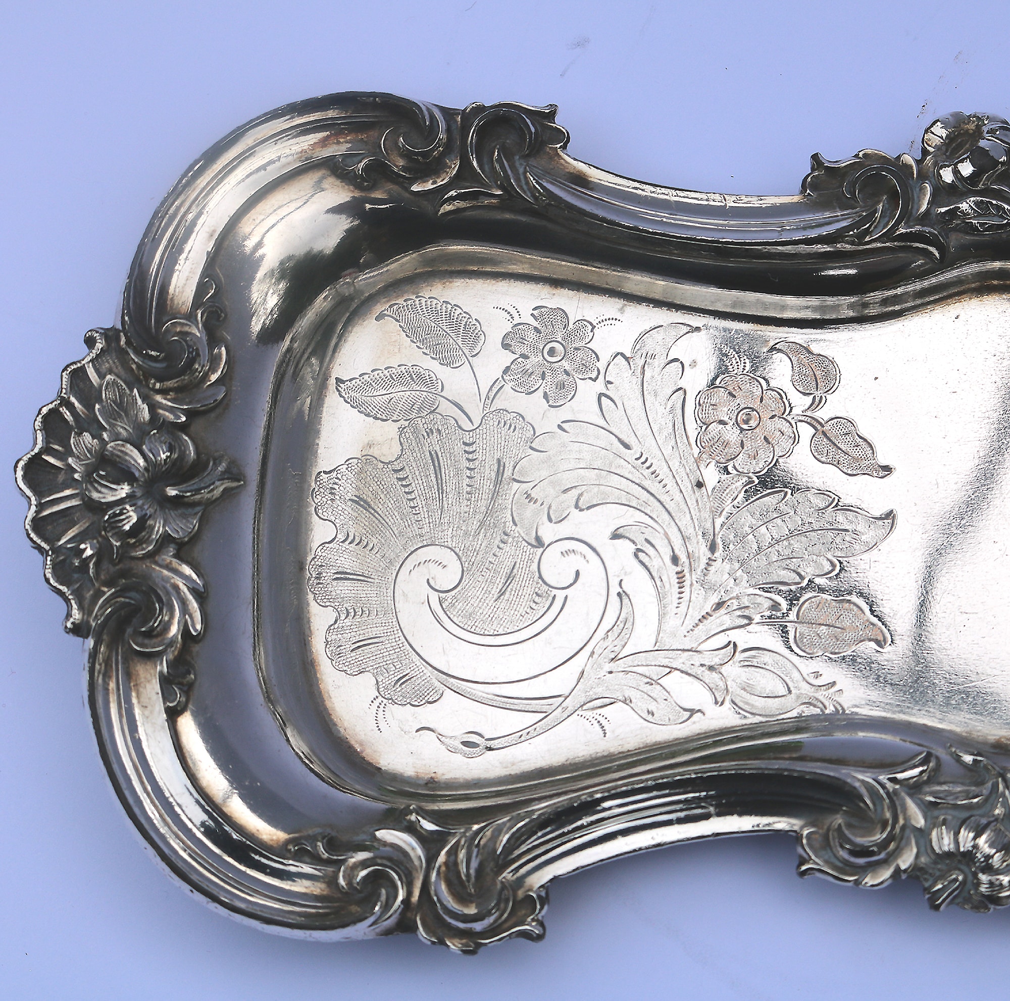 An attractive and good pair of silver plate Candle Wick Snuffer on Stand C.19thC