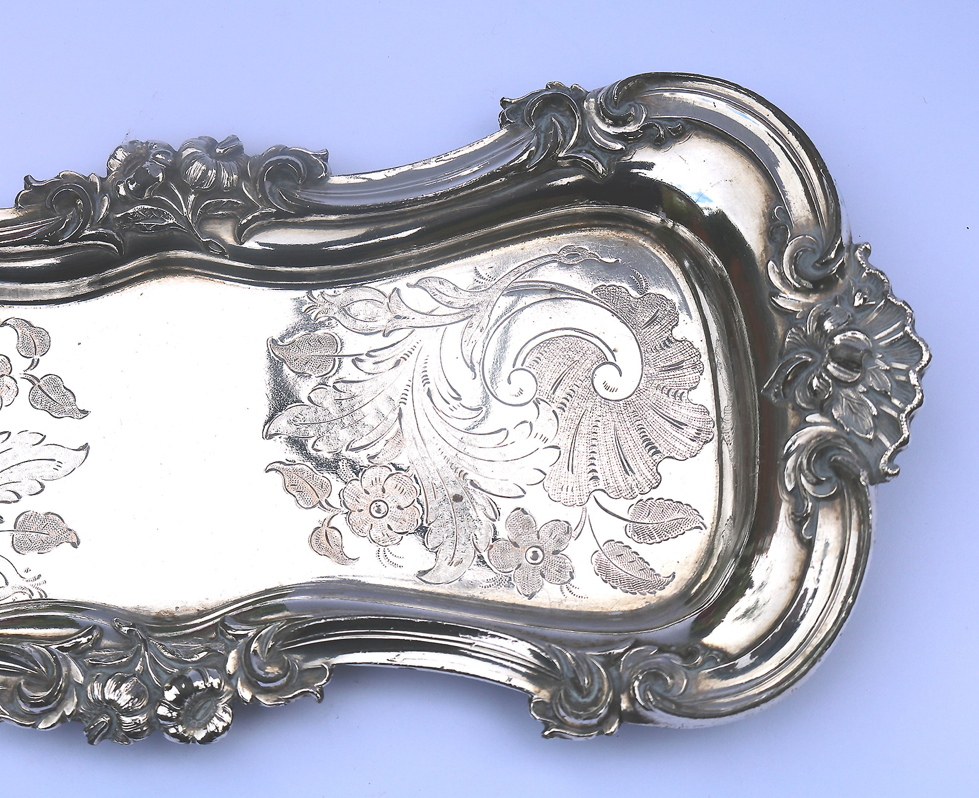 An attractive and good pair of silver plate Candle Wick Snuffer on Stand C.19thC