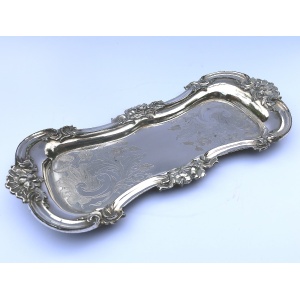 An attractive and good pair of silver plate Candle Wick Snuffer on Stand C.19thC