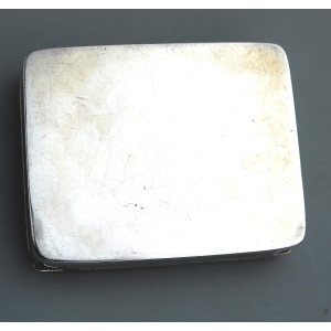 Superb antique English solid silver Art Nouveau maiden Trinket Snuff Box C.1902
