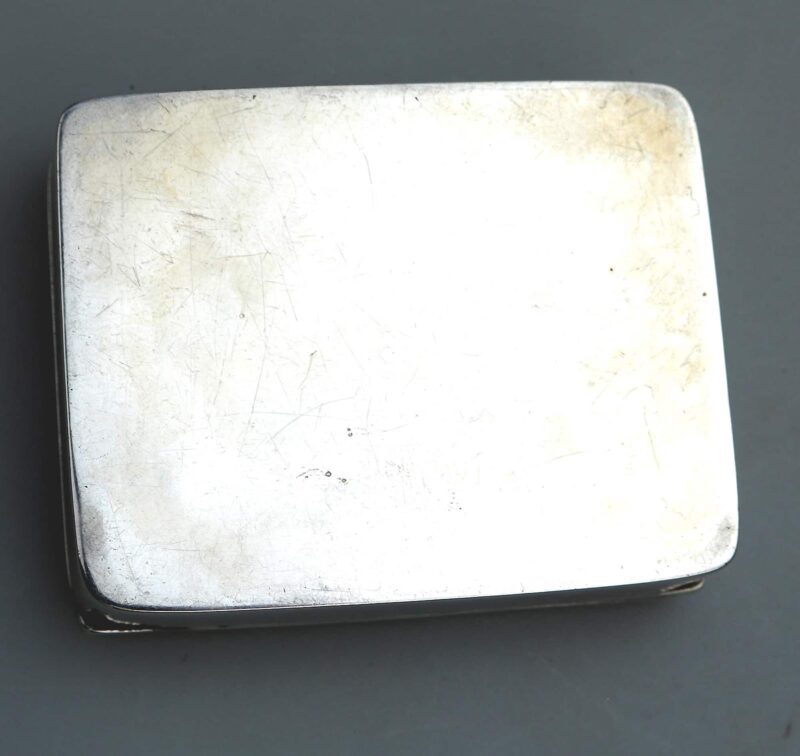 Superb antique English solid silver Art Nouveau maiden Trinket Snuff Box C.1902