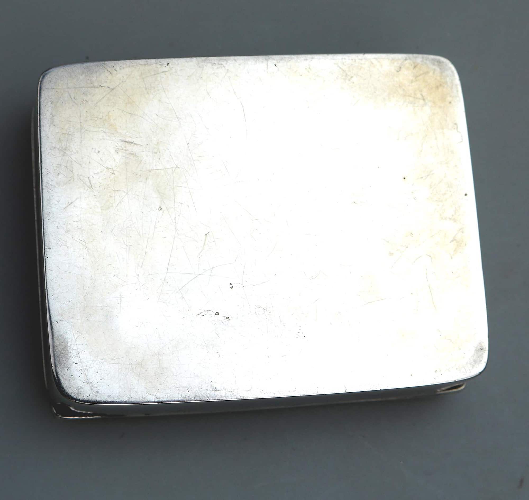 Superb antique English solid silver Art Nouveau maiden Trinket Snuff Box C.1902