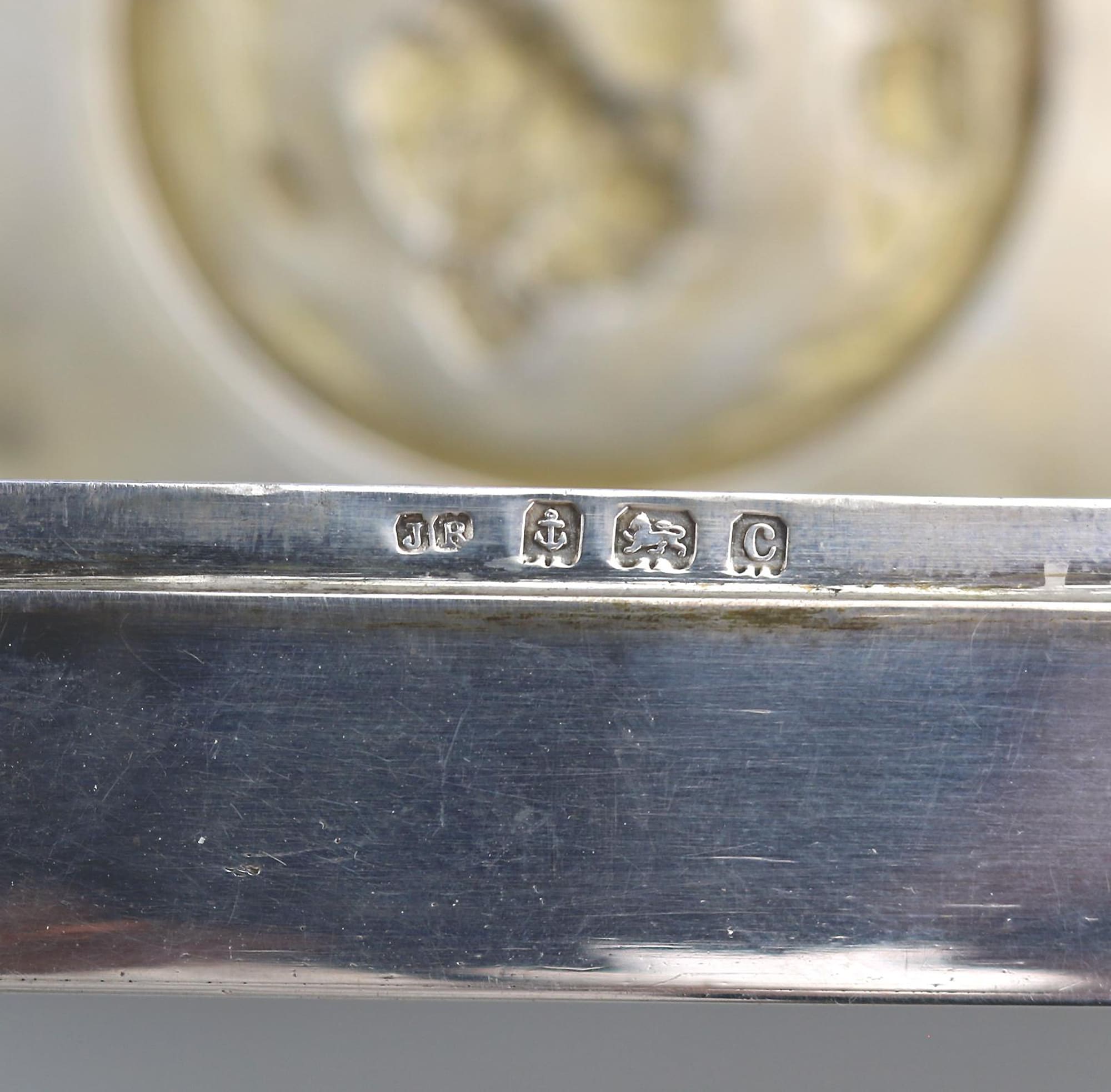 Superb antique English solid silver Art Nouveau maiden Trinket Snuff Box C.1902