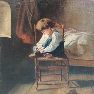 Antique Oil Painting On Canvas