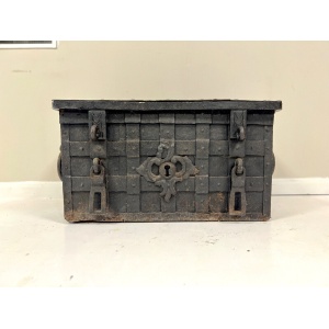17th Century, Wrought Iron Strong Box / Armada Chest