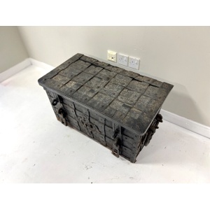 17th Century, Wrought Iron Strong Box / Armada Chest