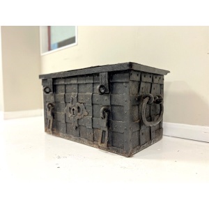 17th Century, Wrought Iron Strong Box / Armada Chest