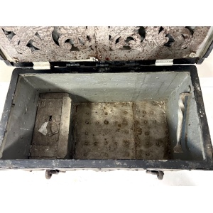17th Century, Wrought Iron Strong Box / Armada Chest
