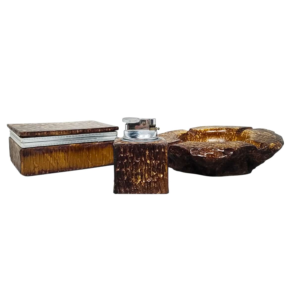 1960s Stunning Alabaster Smoking Set by Romano Bianchi