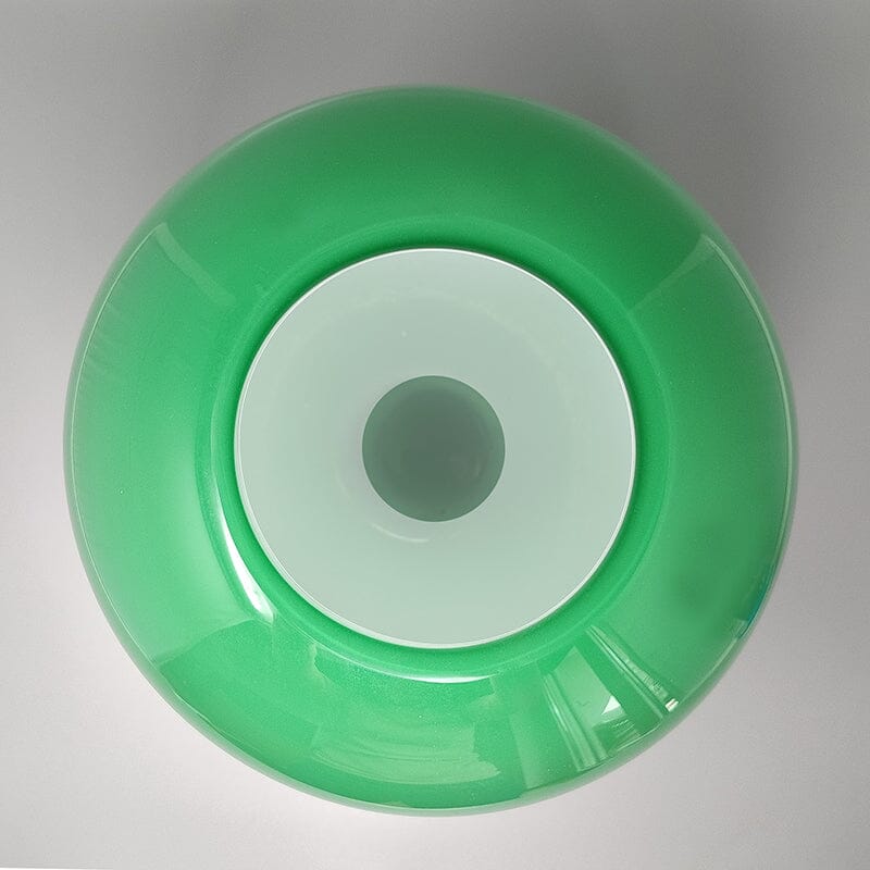 1960s Gorgeous Green Vase by Ind. Vetraria Valdarnese. Made in Italy