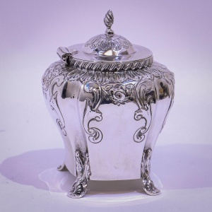 Victorian Silver Tea Caddy