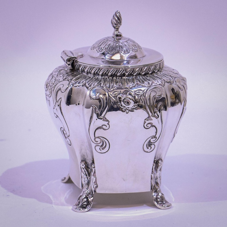 Victorian Silver Tea Caddy