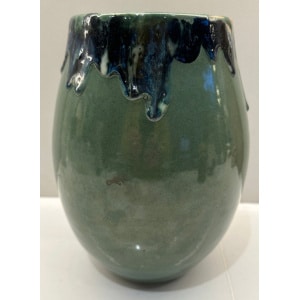 Contemporary Glazed Ceramic Rustic Pottery Vase
