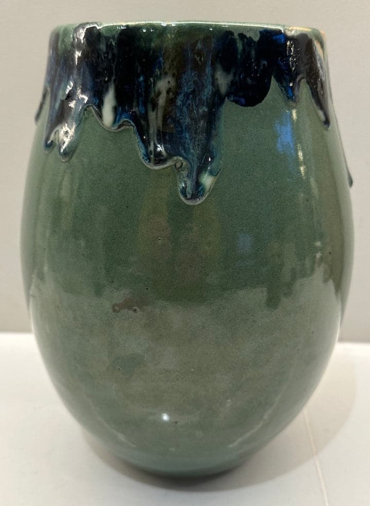 Contemporary Glazed Ceramic Rustic Pottery Vase