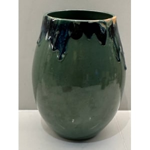 Contemporary Glazed Ceramic Rustic Pottery Vase